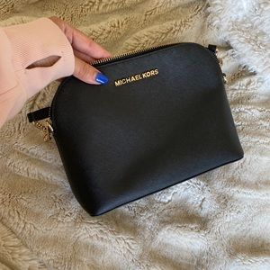 Michael Kors black cross body purse